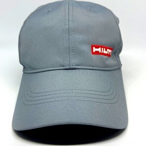 Nike Legacy91 Dri-Fit Adjustable Baseball Hat Gray with HILTI logo